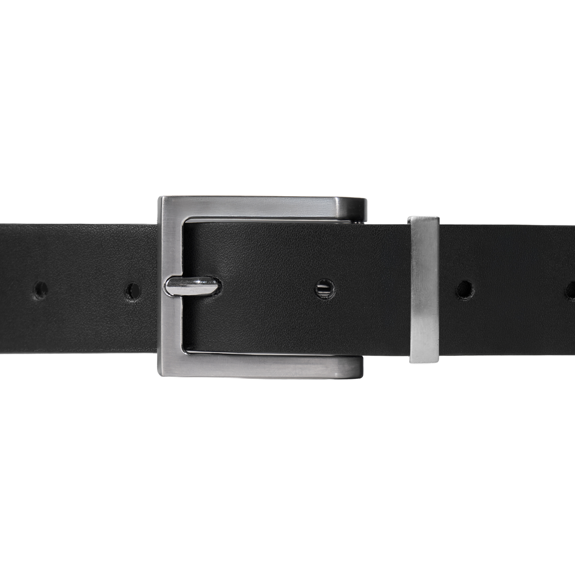 누아트스튜디오 클래식 스퀘어 레더 벨트 블랙 실버(NUARTSTUDIO Classic Square Leather Belt Black Silver) - 2
