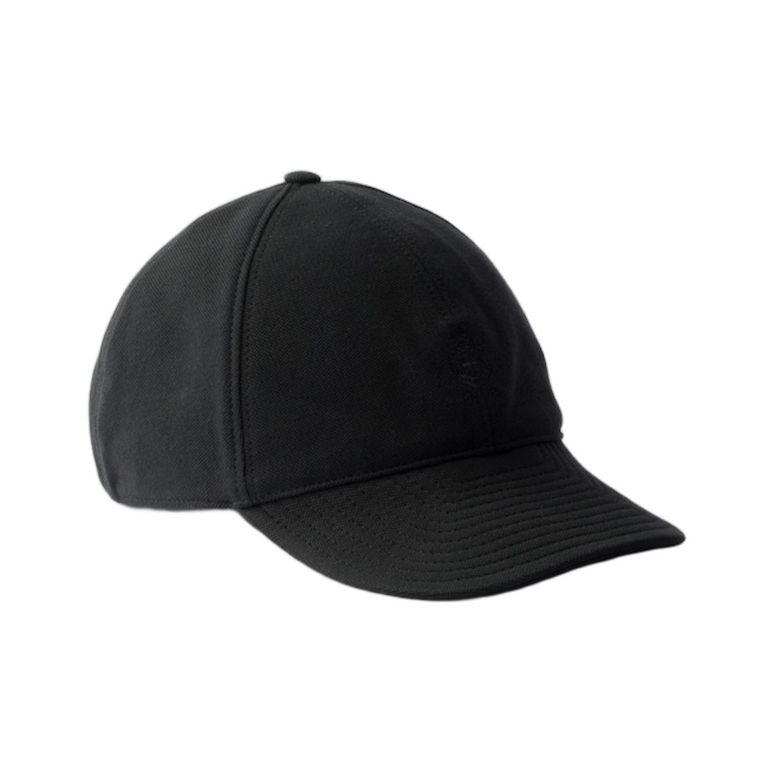 2HC504-19OV-F0002 Prada Old Pique Baseball Cap Black