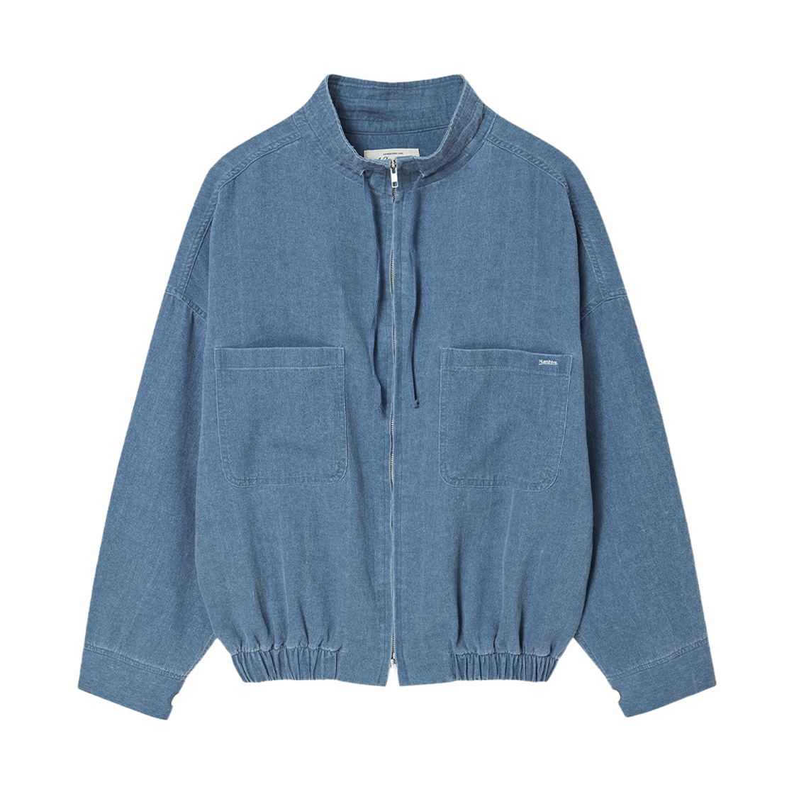 엔 아카이브 이탈리안 린넨 블렌드 라이트 블루종 워시드 블루(N ARCHIVE Italian Linen Blend Light Blouson Washed Blue)