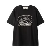 SATUR Rewind Graphic T-Shirt Black