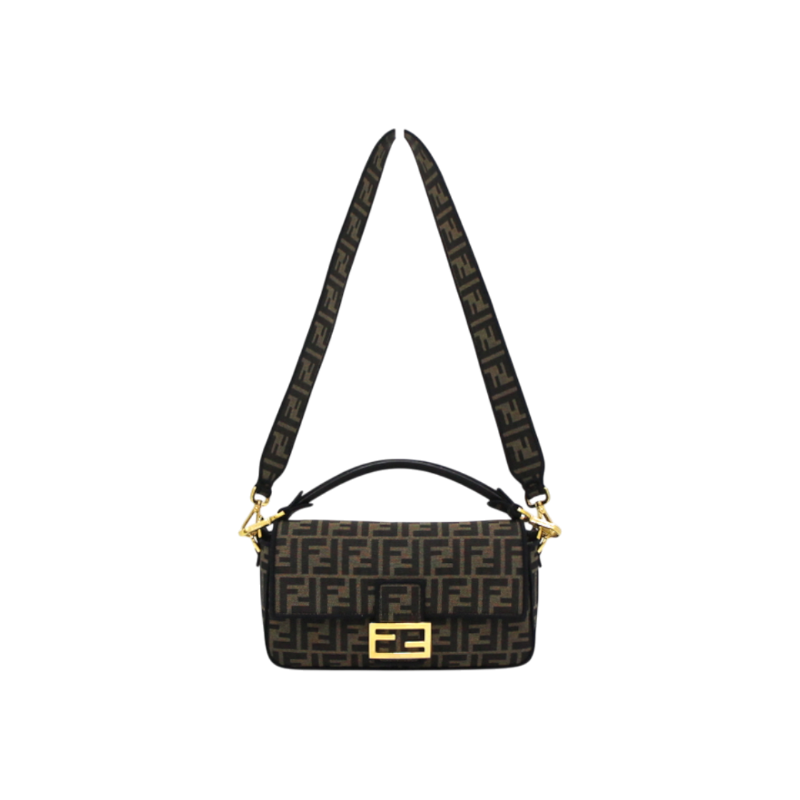 펜디 8BR600 바게트 캔버스 미디엄 탑핸들 토트백 겸 숄더백aa63469(Fendi Medium Baguette Canvas Top Handle Tote & Shoulder Bag) - 1