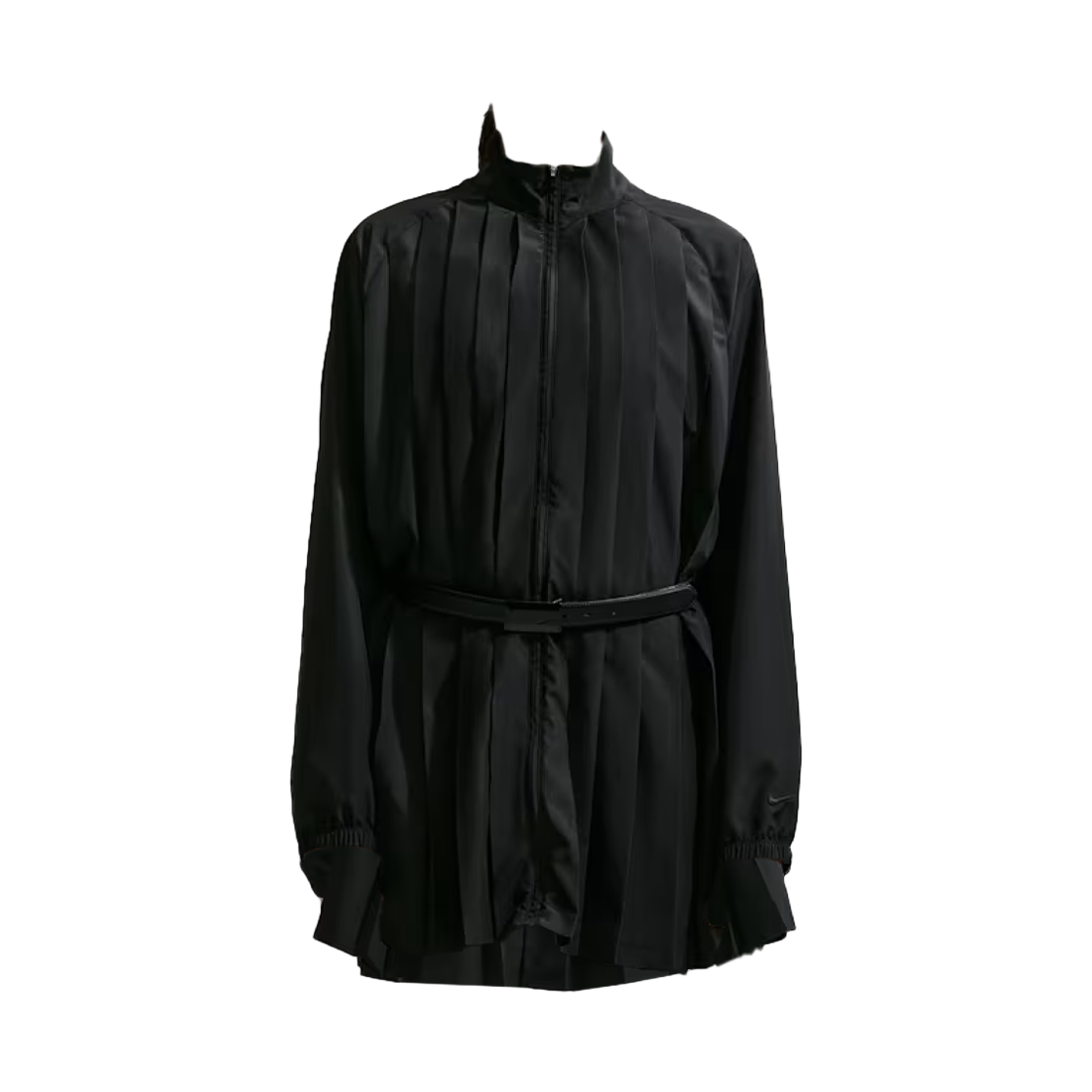 IF0559-010 (W) Nike NSW Oversized Long Sleeve Pleated Mini Dress Black - Asia
