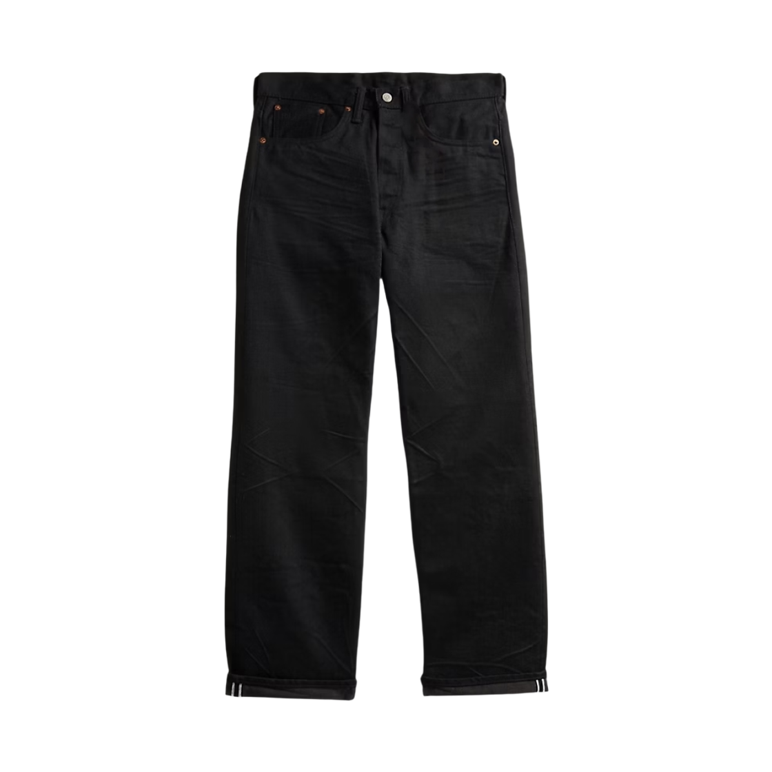더블알엘 빈티지 5 포켓 진 블랙 온 블랙(Double RL Vintage 5 Pocket Jeans Black On Black)