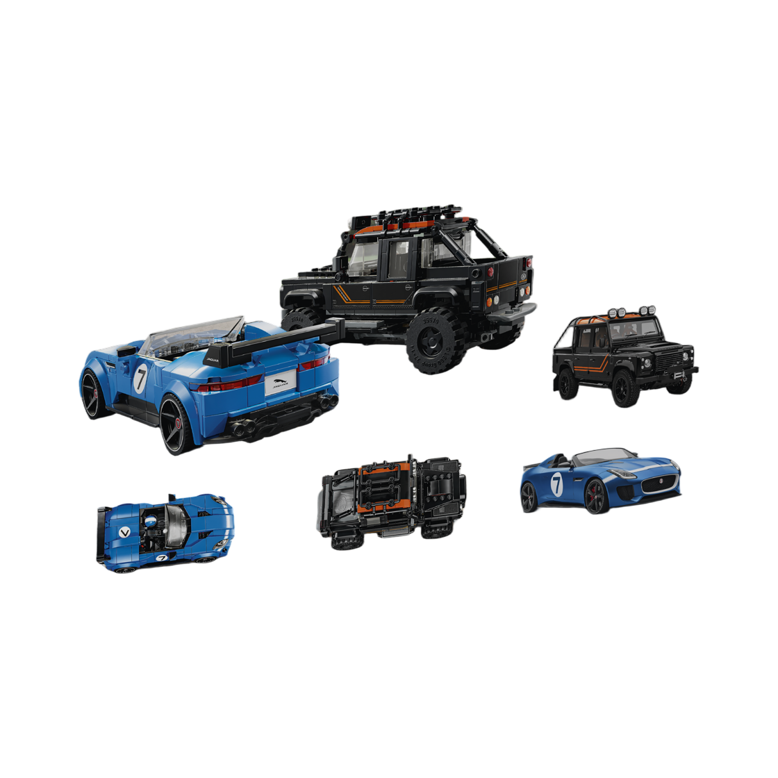 레고 스피드 챔피언 재규어 프로젝트 7 & 랜드로버 디펜더(Lego Speed Champions Jaguar Project 7 & Land Rover Defender) - 2