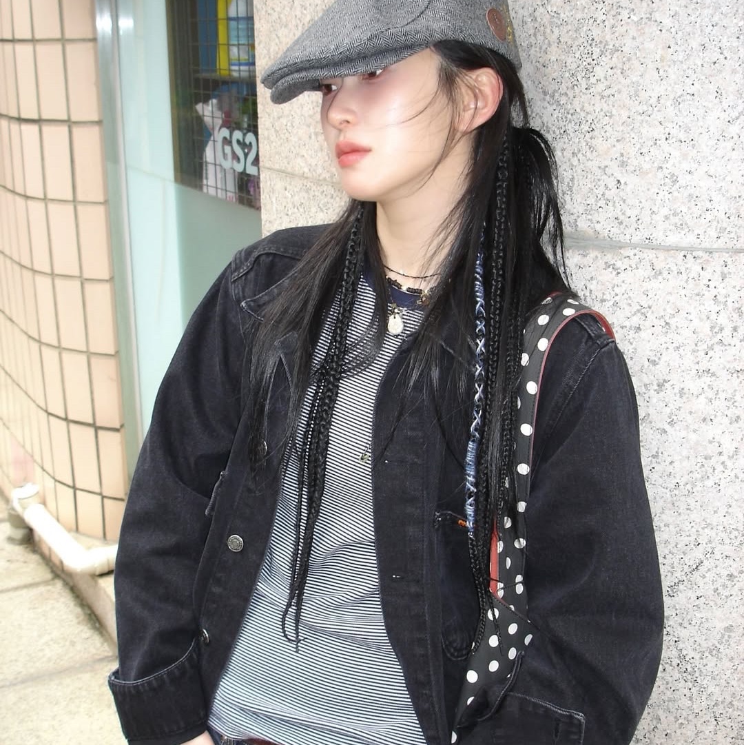 ersco Denim Chore Jacket Black 착용 스타일 - 2