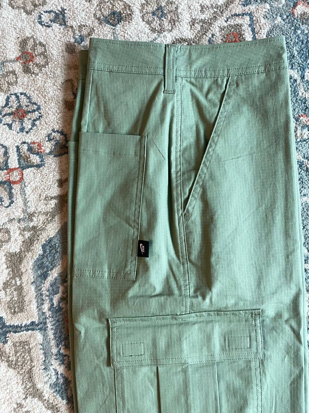 Nike Club Cargo Pants Oil Green - Asia 착용 스타일 - 4