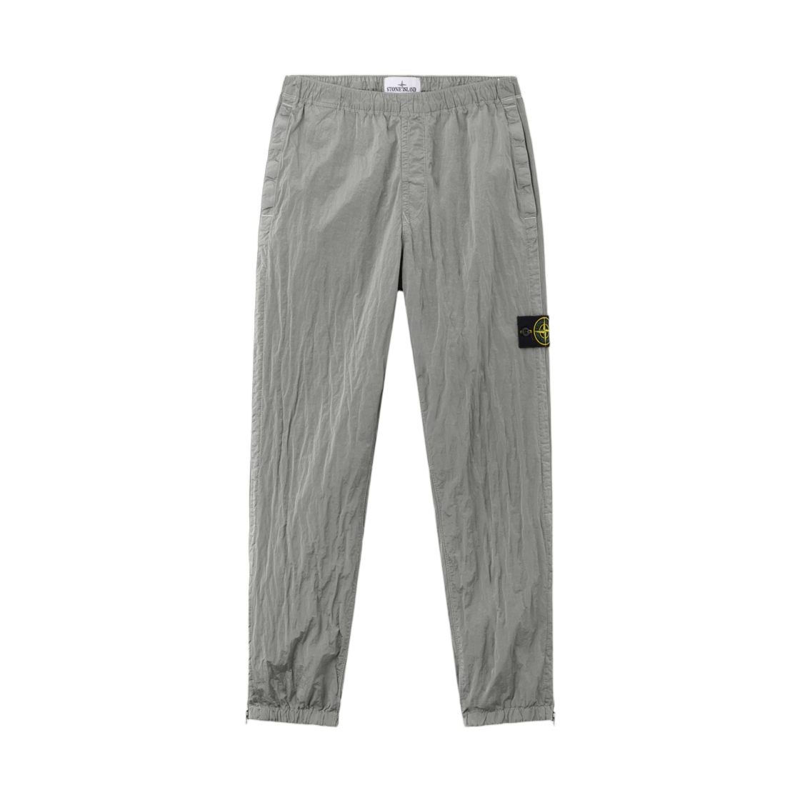 L1S1531000-35S0019-V0061 Stone Island 3100035 Nylon Metal In Econyl Regular-Fit Jogger Trousers with Zip Cuffs Pearl Grey - 26SS
