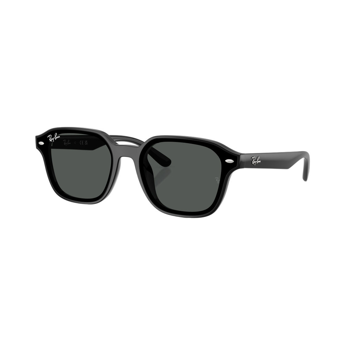 RB4458D-601/87 Ray-Ban RB4458D Polished Black Frame Dark Grey Lense Low Bridge Fit