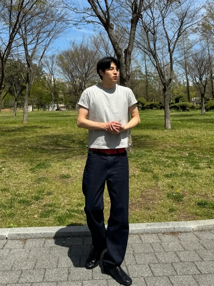 Knitted Cotton Crop T-Shirts Grey, Knitted 2PACK Cotton Crop T-Shirts 3 COLOR 착용 스타일