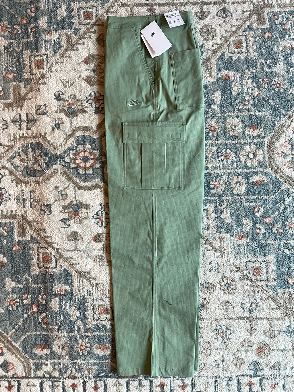 Nike Club Cargo Pants Oil Green - Asia 착용 스타일 - 1