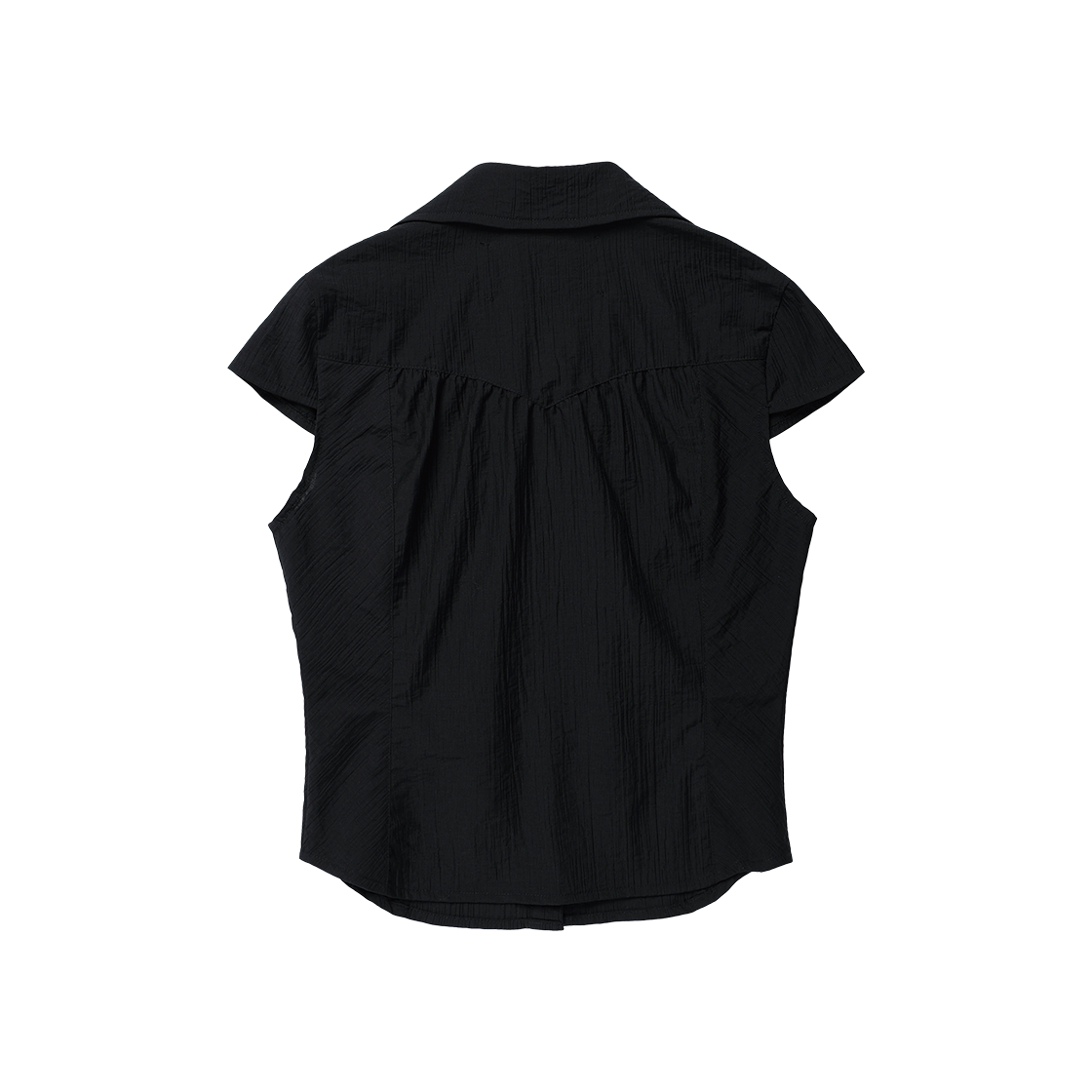 (W) 더바이닐하우스 쁘띠 하프 셔츠 블랙((W) Thevinylhouse Petit Half Shirts Black) - 2