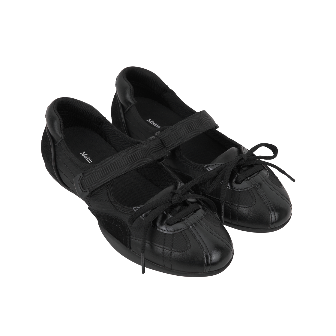 (W) 마뗑킴 스포티 메리제인 스니커즈 블랙((W) Matin Kim Sporty Maryjane Sneakers In Black) - 4