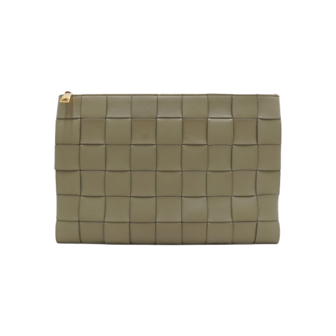 ITGL3AT5MJ7N Bottega Veneta Intrecciato Woven Leather Large Clutch Bag