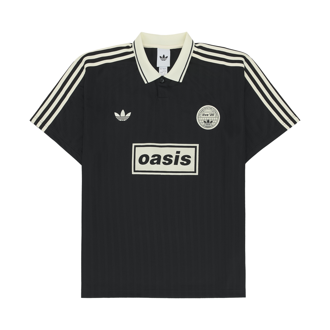 아디다스 x 오아시스 투어 자카드 저지 블랙 - US 사이즈(Adidas x Oasis Tour Jacquard Jersey Black - US Sizing)