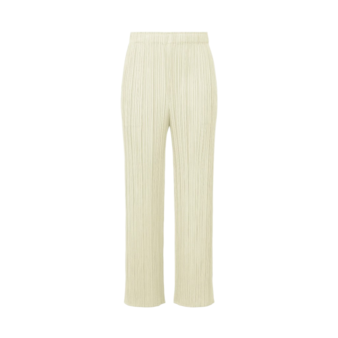 PP61-JF154-03 (W) Pleats Please Issey Miyake MC May Pants Ivory