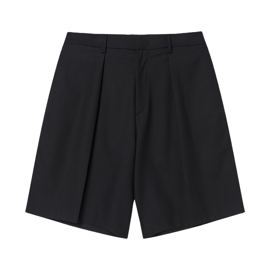 엔 아카이브 럭스 블렌드 페브릭 하프 팬츠 블랙(N ARCHIVE Lux Blend Fabric Half Pants Black)