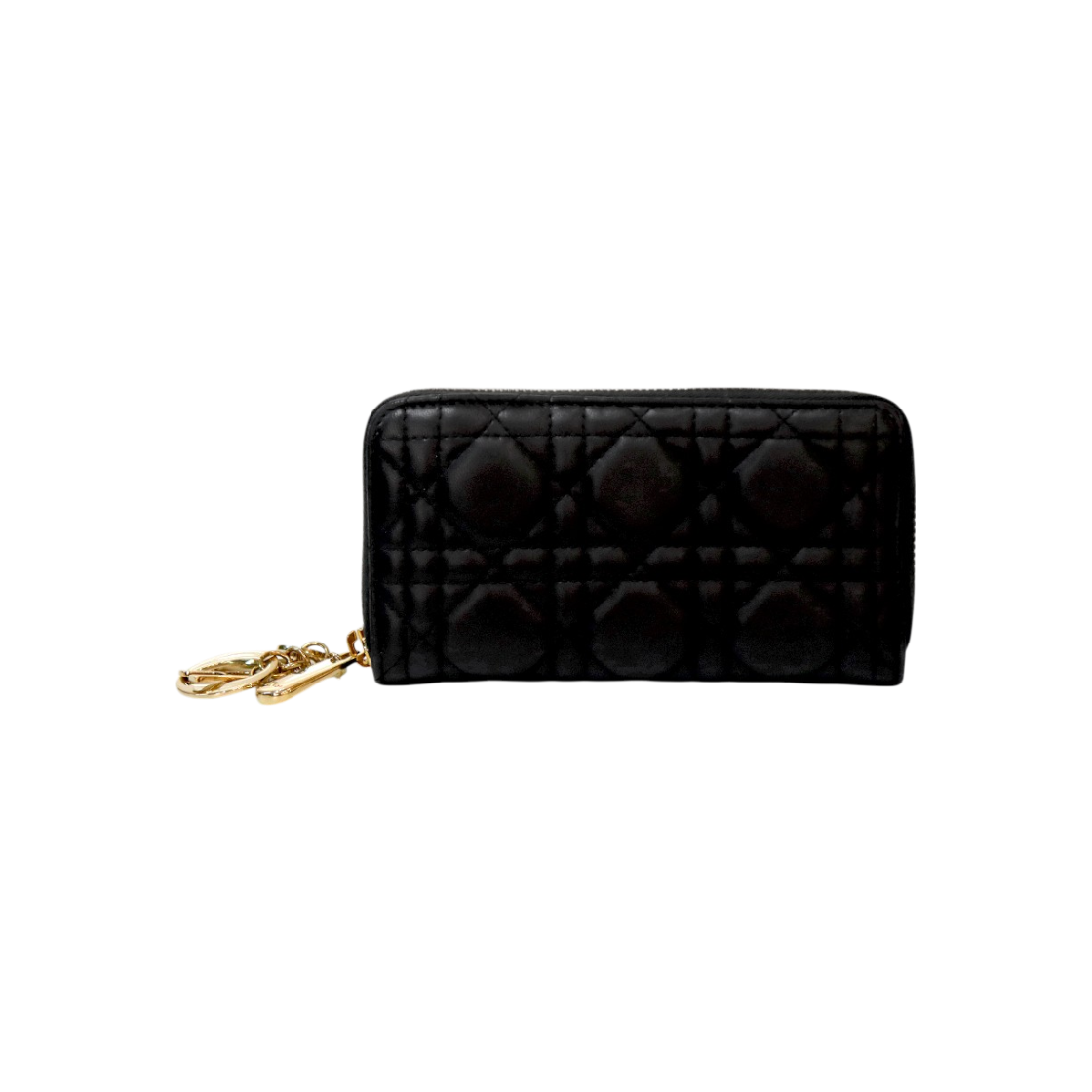 IT6PHNVSU8KF Dior Black Cannage Long Wallet C-B52073