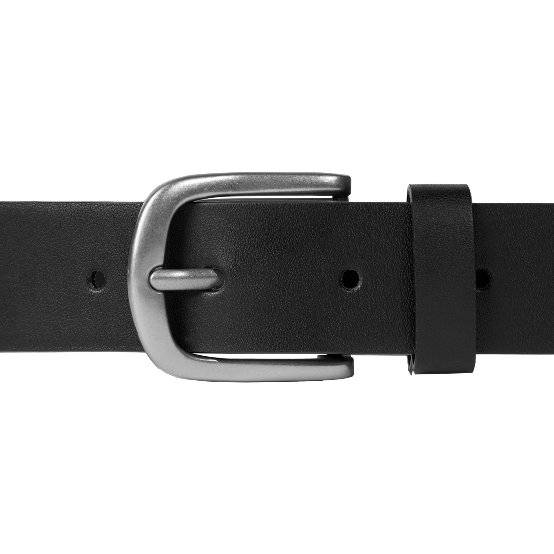 누아트스튜디오 베이직 라운드 레더 벨트 블랙 스크레치실버(NUARTSTUDIO Basic Round Leather Belt Black Scratch Silver) - 2
