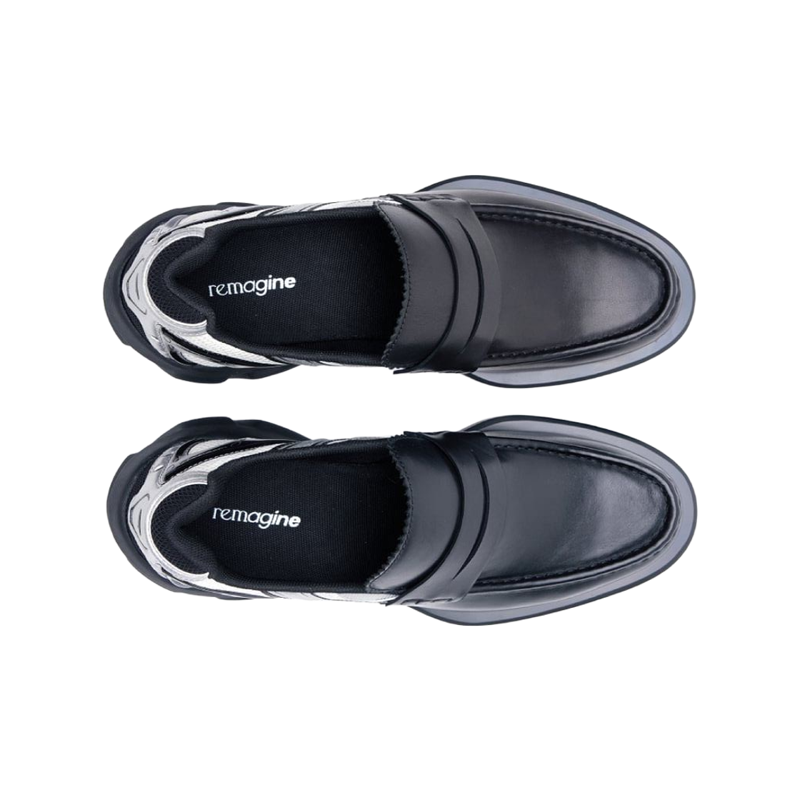 리매진 로퍼 런치 블랙 화이트(Remagine Loafer Launch Black White) - 2