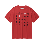 Thevinylhouse Faded Star Tee Red