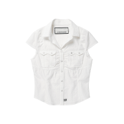(W) Thevinylhouse Petit Half Shirts White