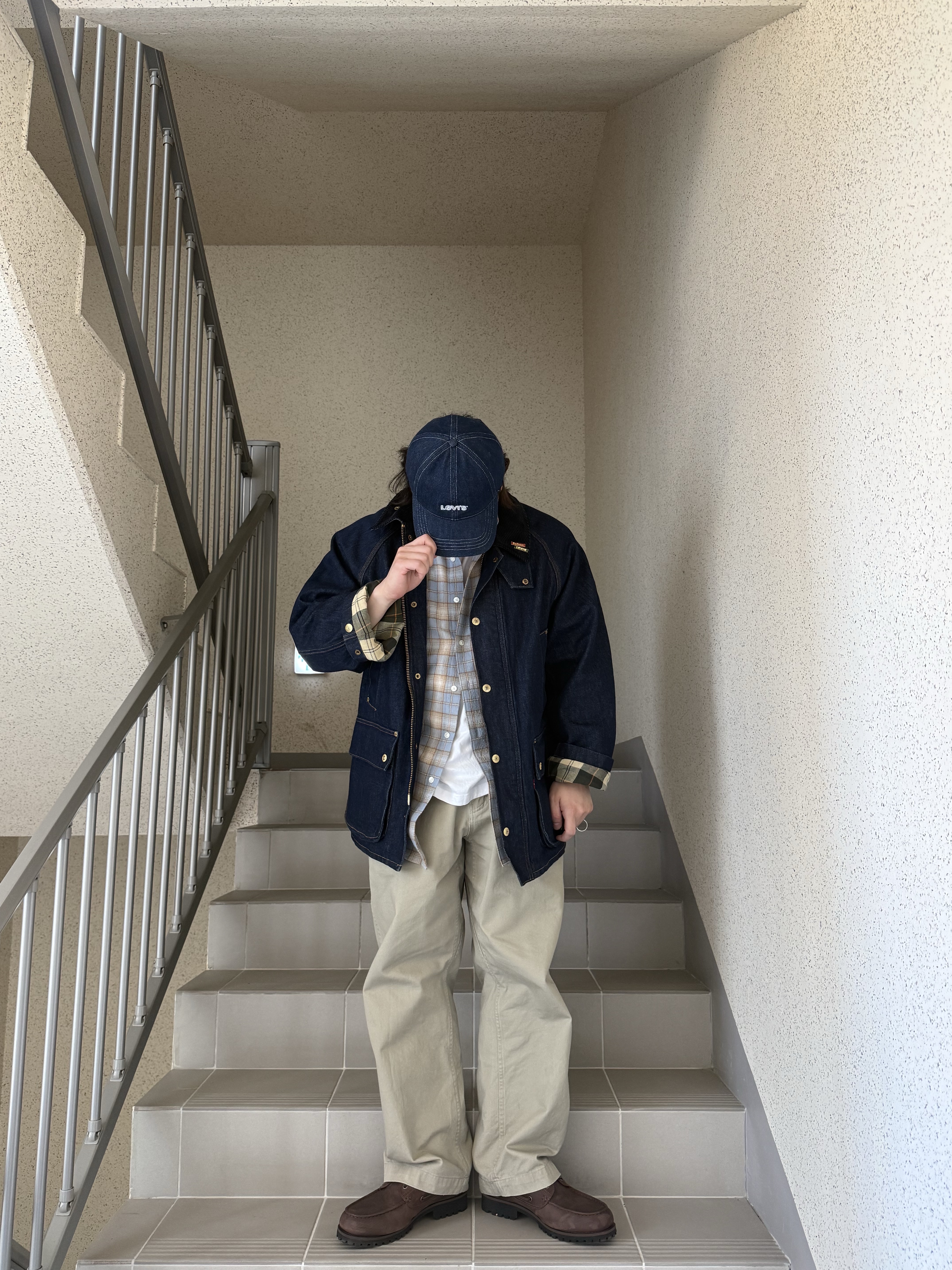 Timberland x Thisisneverthat 3-Eye Authentic Boat Shoes Brown - Wide 착용 스타일 - 4