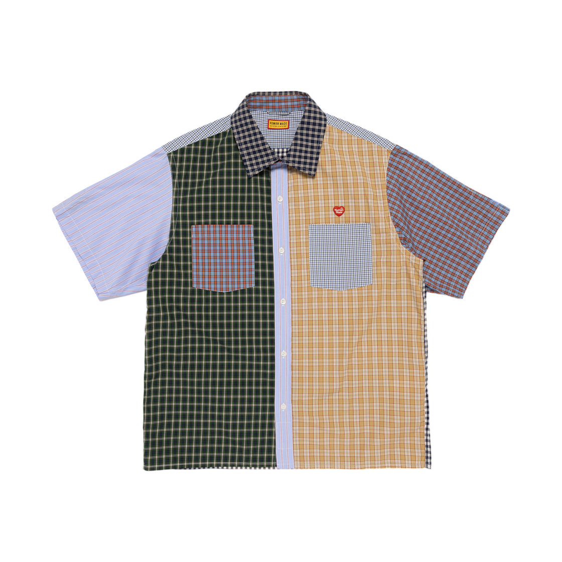 HM31SH002 Human Made Crazy Check Shirt Blue