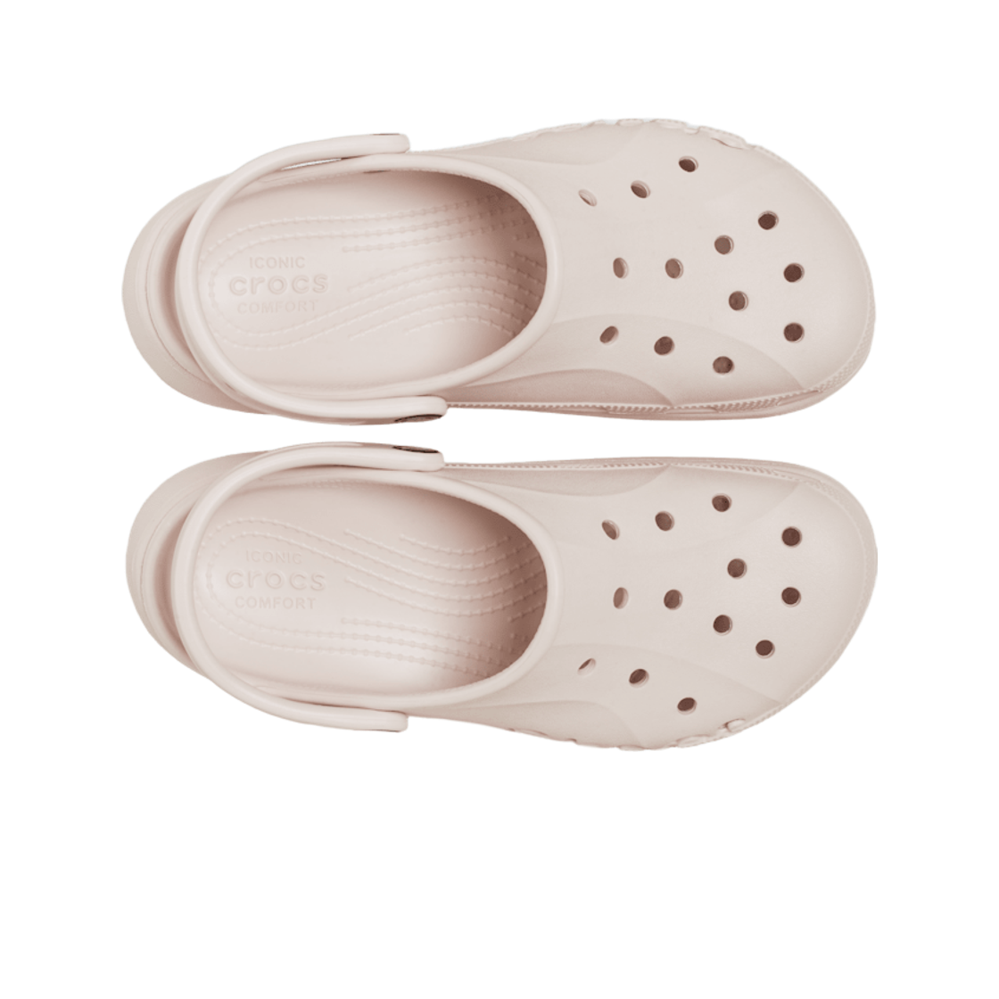 (W) 크록스 바야 플랫폼 클로그 베어리 핑크((W) Crocs Baya Platform Clog Barely Pink) - 2