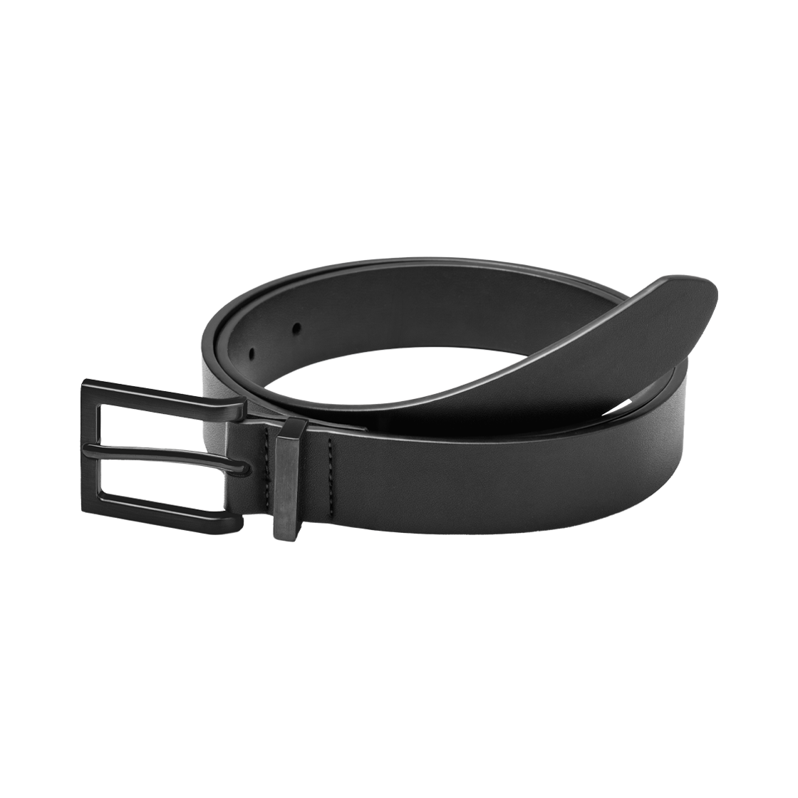 누아트스튜디오 클래식 스퀘어 레더 벨트 블랙 블랙 무광(NUARTSTUDIO Classic Square Leather Belt Black Matte Black)