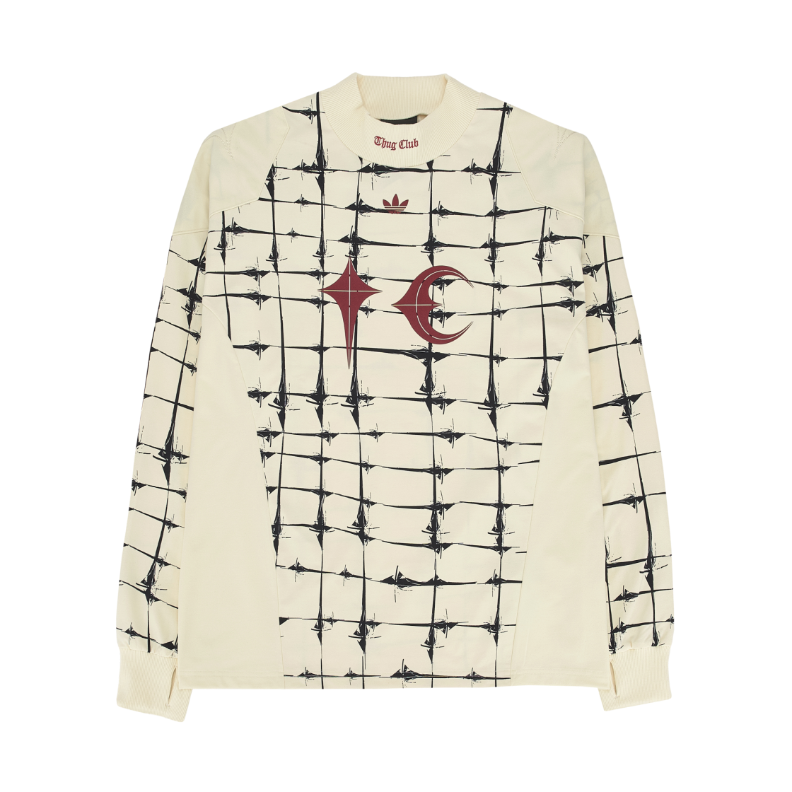 아디다스 x 떠그 클럽 골리 티셔츠 크림 화이트 - US 사이즈(Adidas x Thug Club Goalie T-Shirt Cream White - US Sizing) - 1