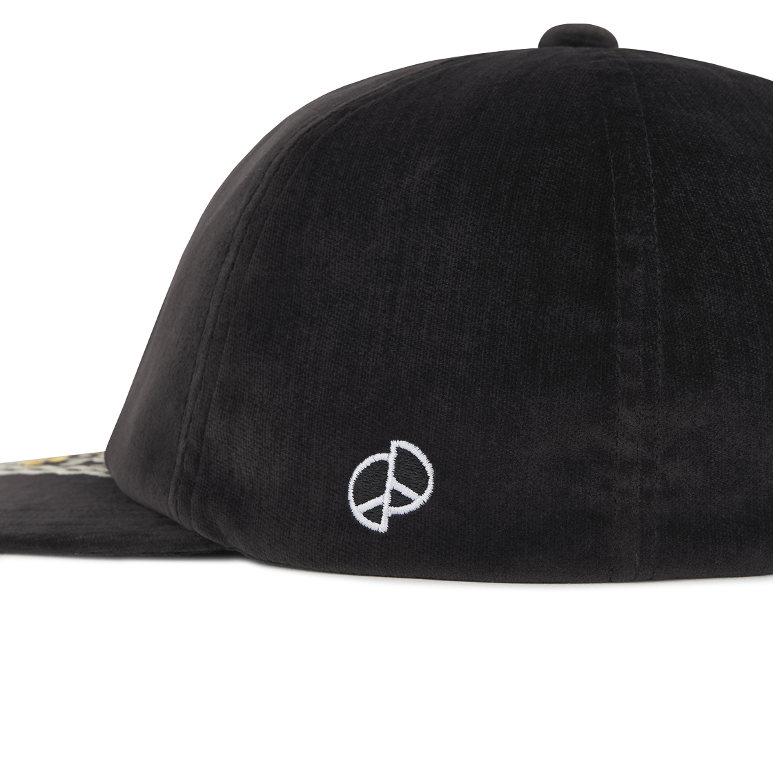 캐피탈 벨베틴 베이스볼 캡 패키쉬 레인보우 자수 블랙(Kapital Velveteen Baseball Cap Peckish Rainbow Embroidery Black) - 5