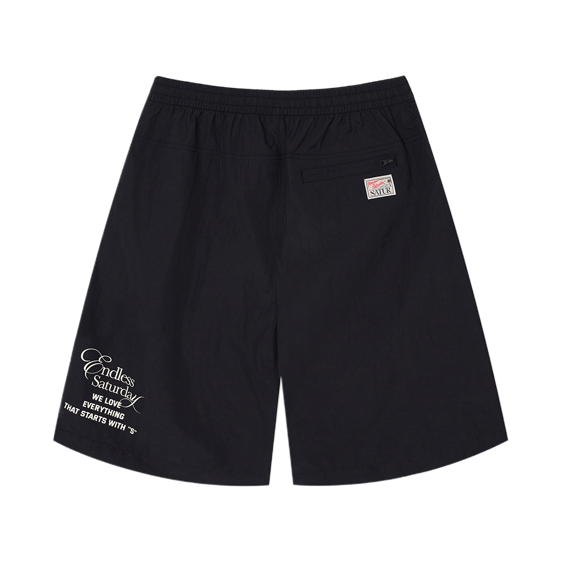 세터 시트론 그래픽 나일론 버뮤다 팬츠 블랙(SATUR Citron Graphic Nylon Bermuda Pants Black) - 2