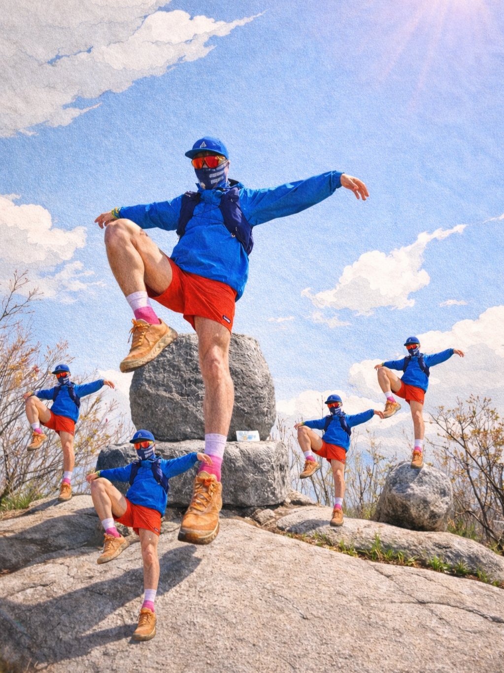Nike ACG Storm-Fit ADV Cascade Rains Full Zip Jacket Light Photo Blue Summit White - Asia 착용 스타일