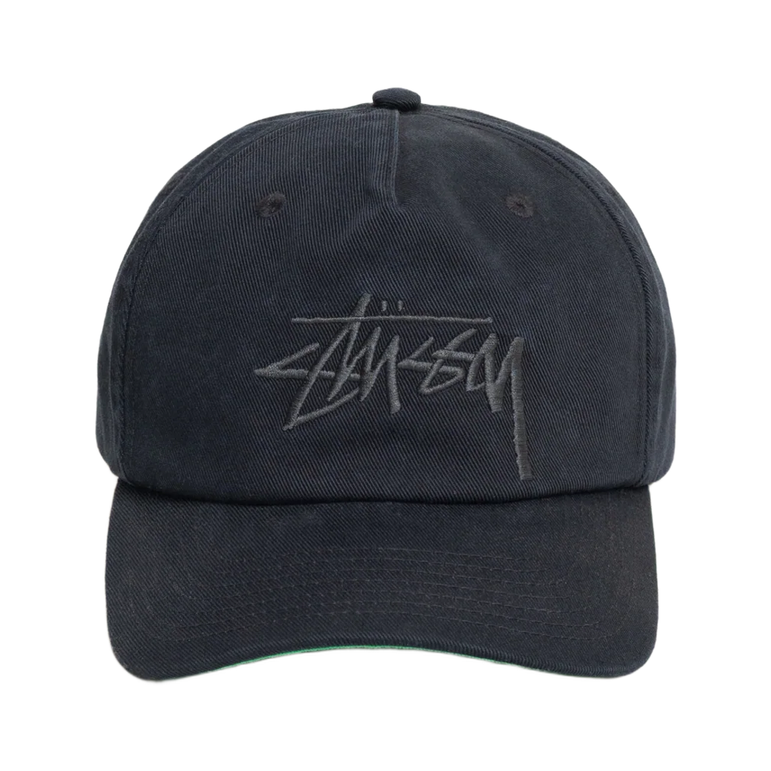 스투시 미드 뎁스 빅 스탁 스냅백 네이비 이클립스(Stussy Mid-Depth Big Stock Snapback Navy Eclipse) - 1