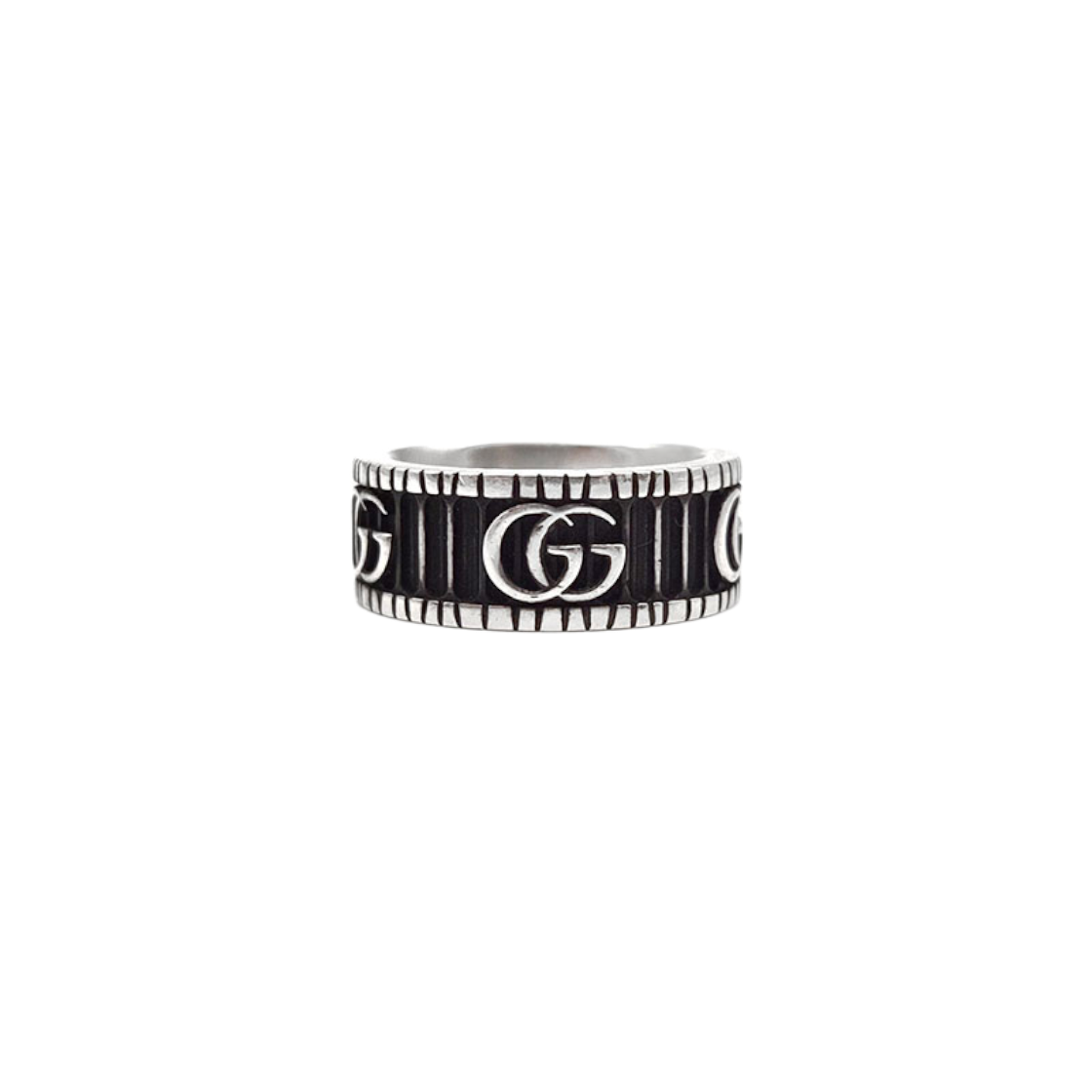 IT5E75UL5N99 Gucci GG Marmont Wide Silver Ring 551899 L550065