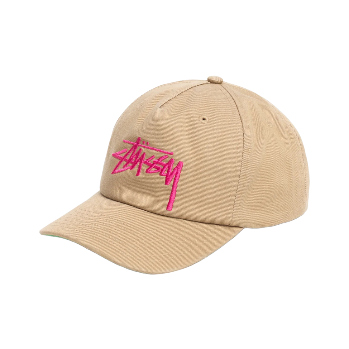 스투시 미드 뎁스 빅 스탁 스냅백 카키(Stussy Mid-Depth Big Stock Snapback Khaki) - 2