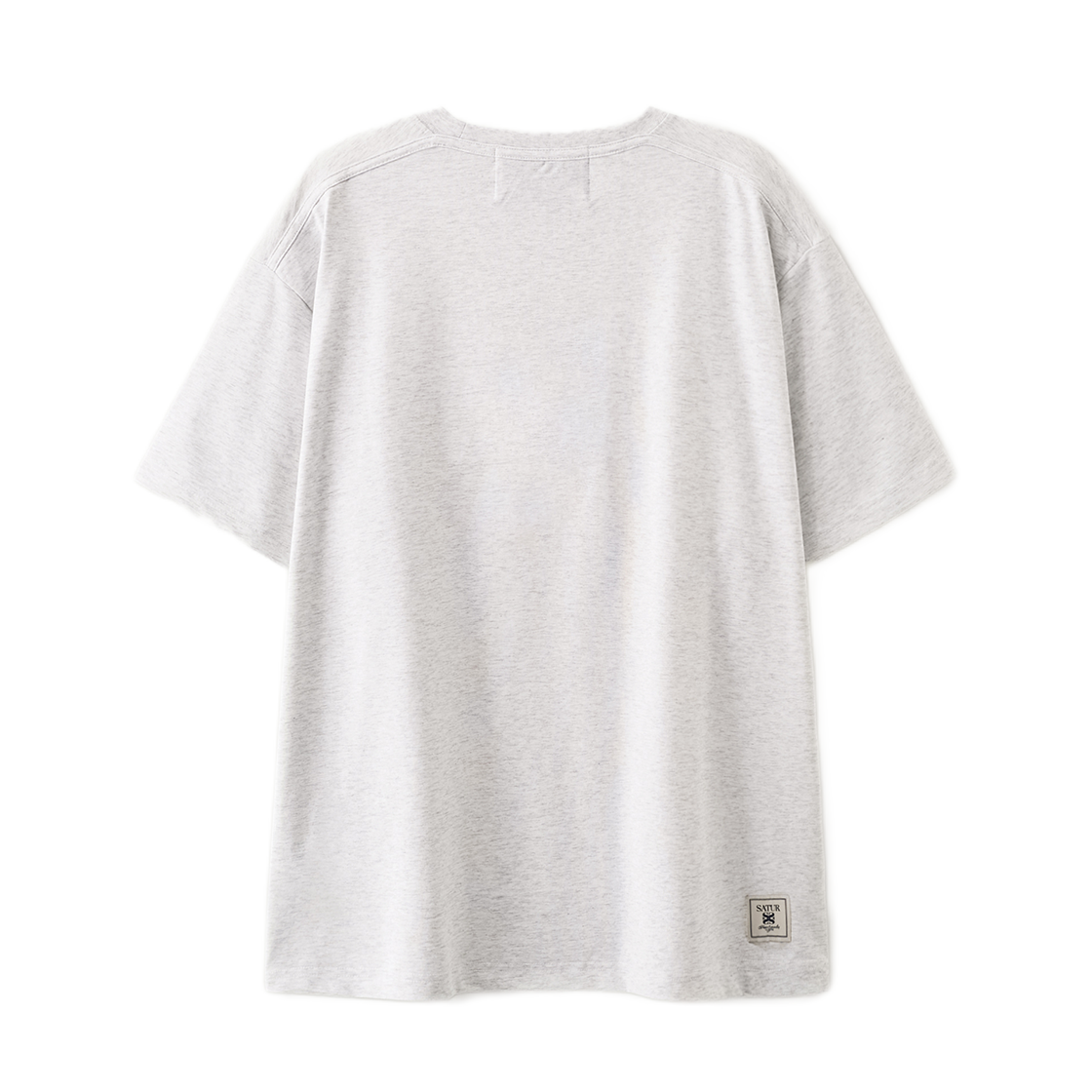 세터 리와인드 그래픽 반팔 티셔츠 멜란지 화이트(SATUR Rewind Graphic T-Shirt Melange White) - 2