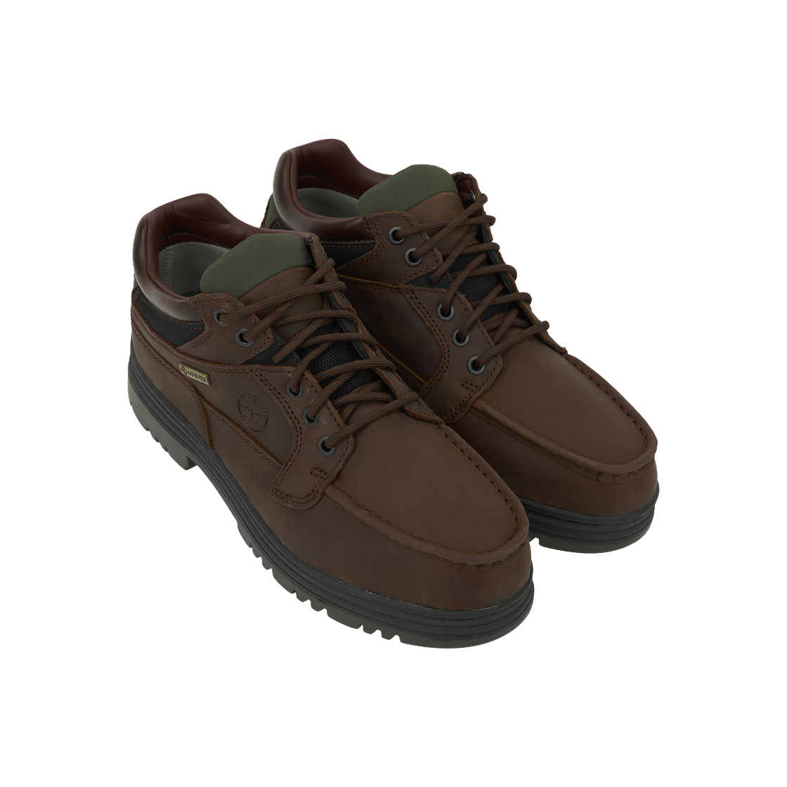 팀버랜드 헤리티지 고어텍스 목 토 풀 그레인 미드 부츠 브라운 - 와이드(Timberland Heritage Gore-Tex Moc Toe Mid Boots in Full Grain Brown -Wide) - 4