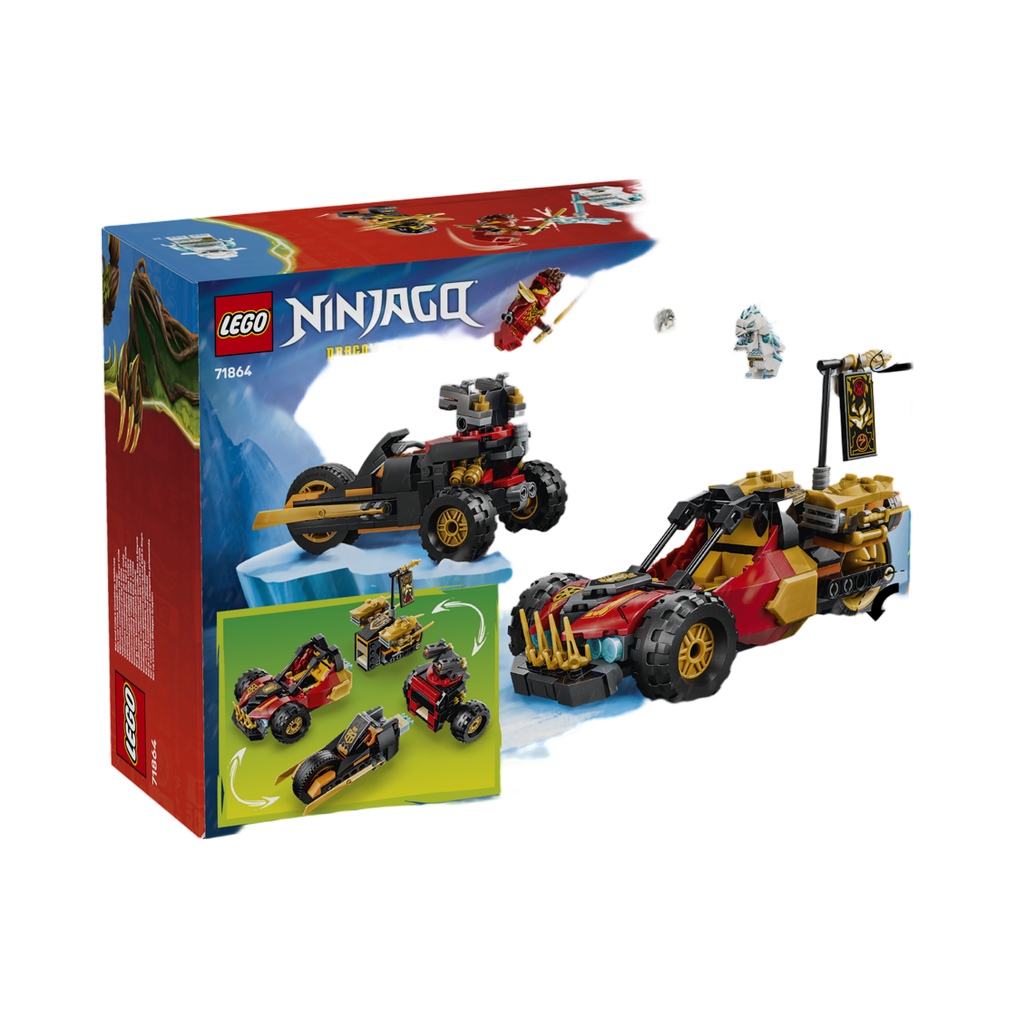 레고 닌자고 카이와 콜의 합체 자동차(Lego Ninjago Kai And Cole's Combiner Vehicles) - 2