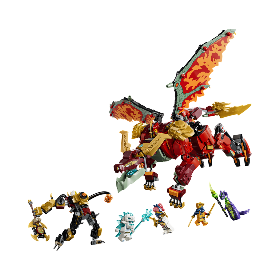 71868 Lego Ninjago Wyldfyre's Transforming Dragon Mech