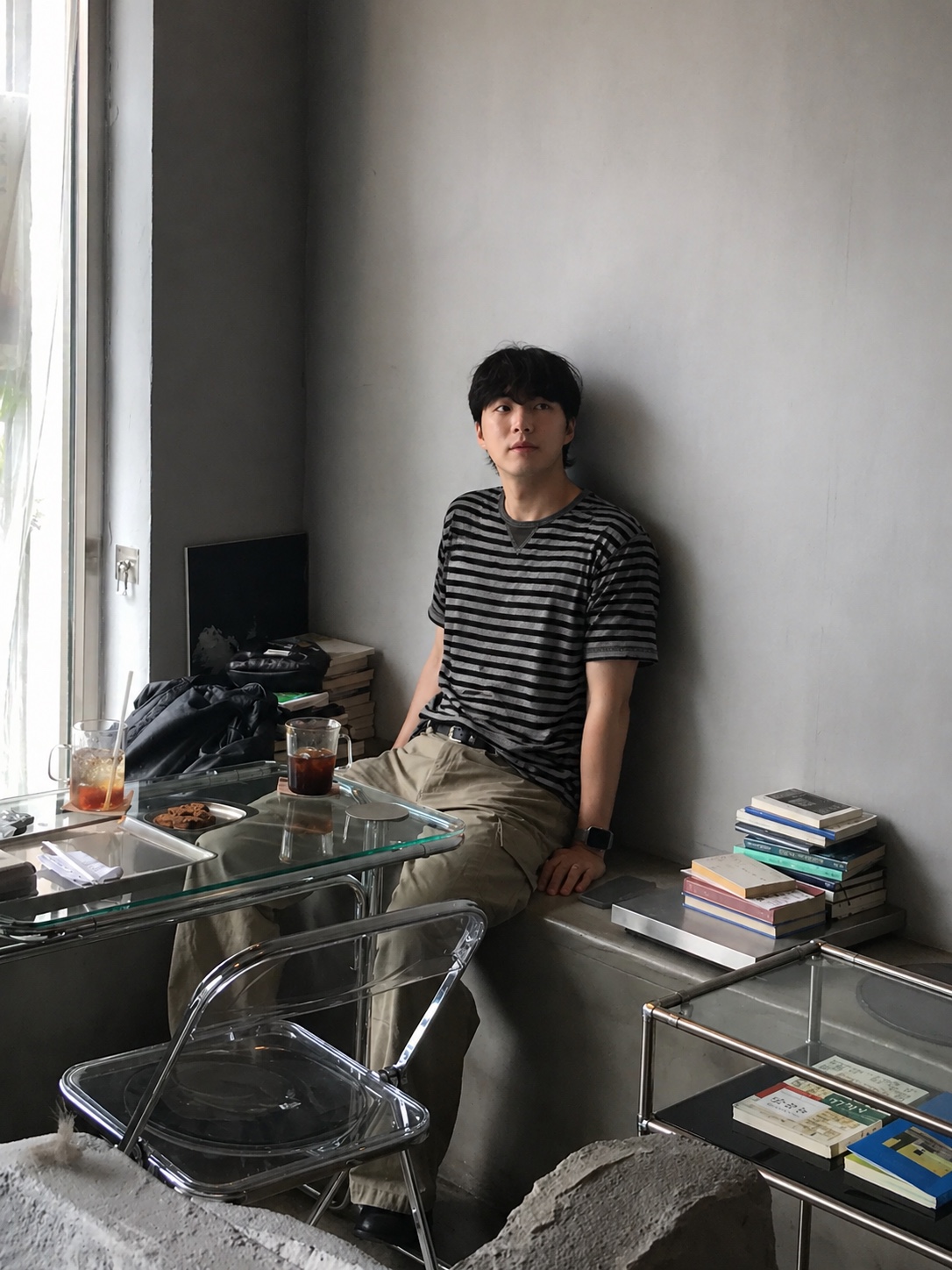 Kinchi Shower - 808 (a) Black 착용 스타일 - 2