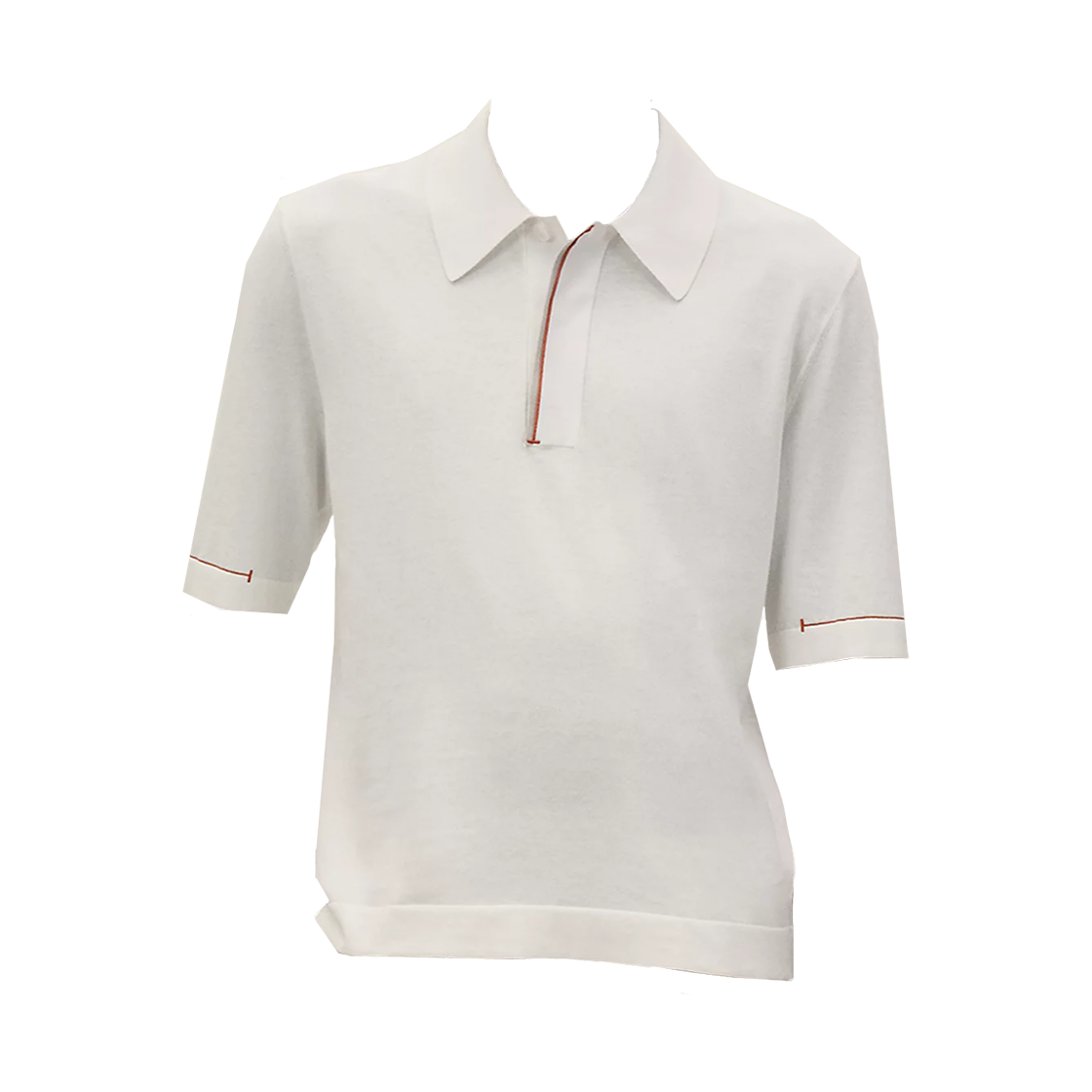 H657260HA90 Hermes H Bartack Polo Shirt Blanc