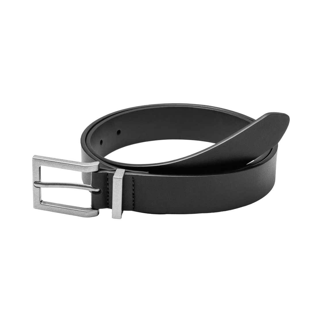 누아트스튜디오 클래식 스퀘어 레더 벨트 블랙 스크레치 실버(NUARTSTUDIO Classic Square Leather Belt Black Scratch Silver)