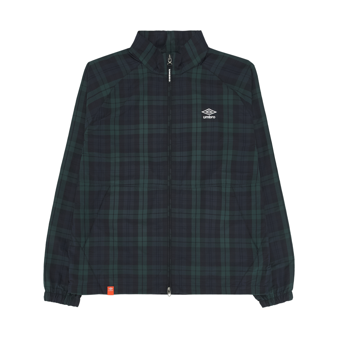 엄브로 x 아사히 하마다 클래식 스탠넥 체크 바람막이 자켓 그린(Umbro X Asahi Hamada Classic Stand Neck Windbreaker Jacket Green)