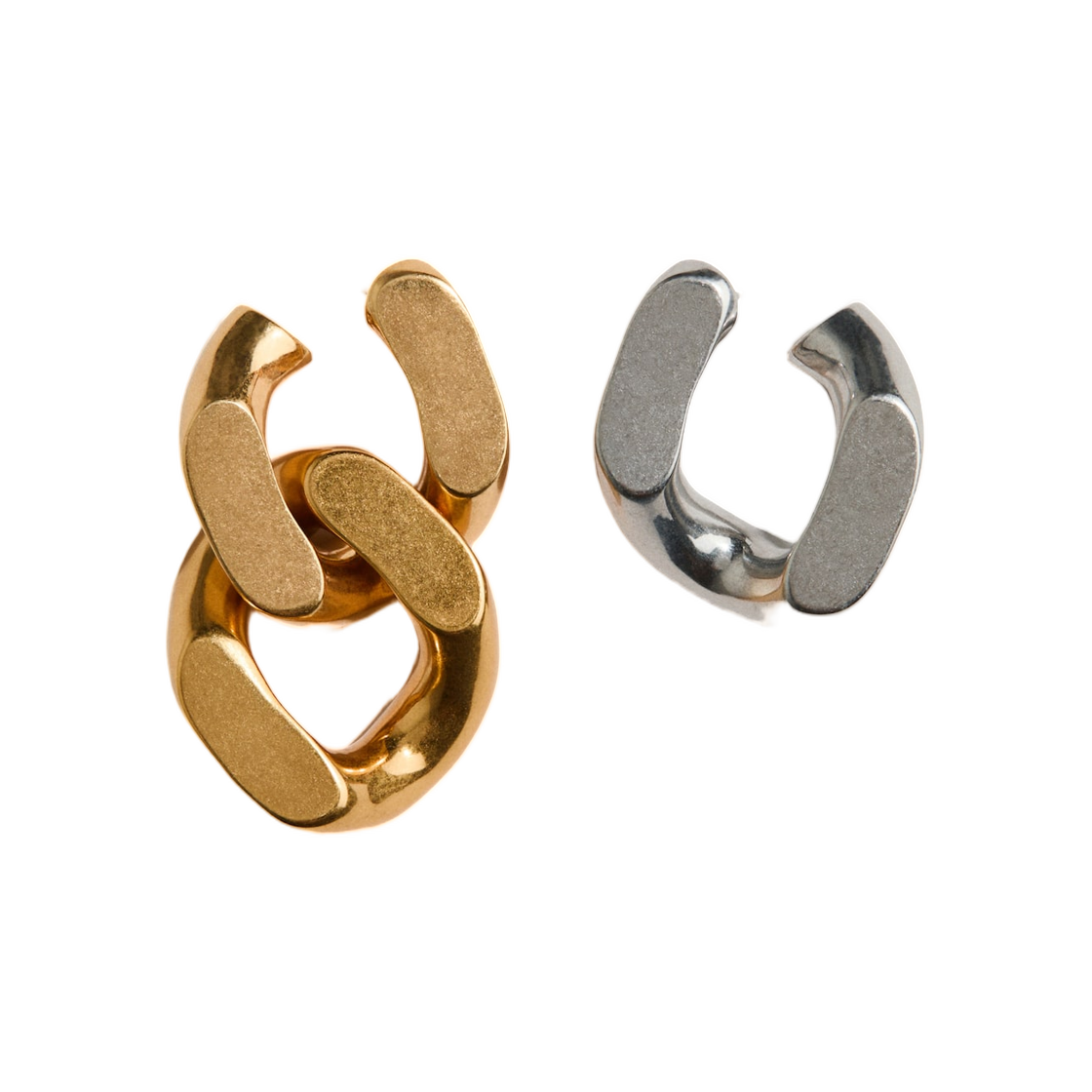에이치앤엠 x 스텔라 맥카트니 투톤 이어링 골드 실버(H&M x Stella McCartney Two-Tone Earrings Gold Silver)