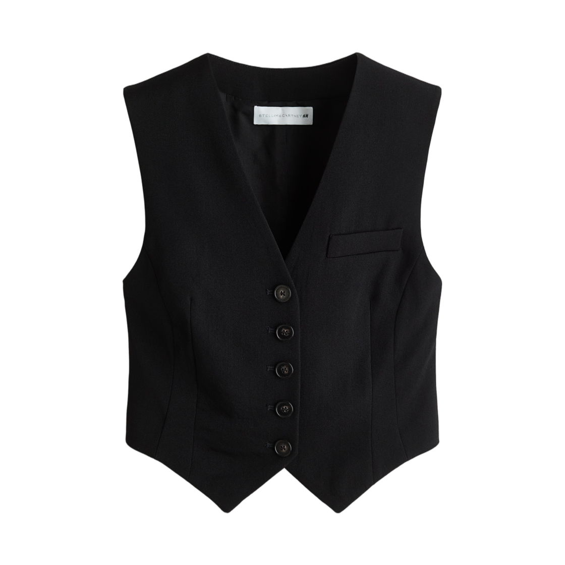 (W) 에이치앤엠 x 스텔라 맥카트니 울 베스트 블랙((W) H&M x Stella McCartney Wool Vest Black) - 1