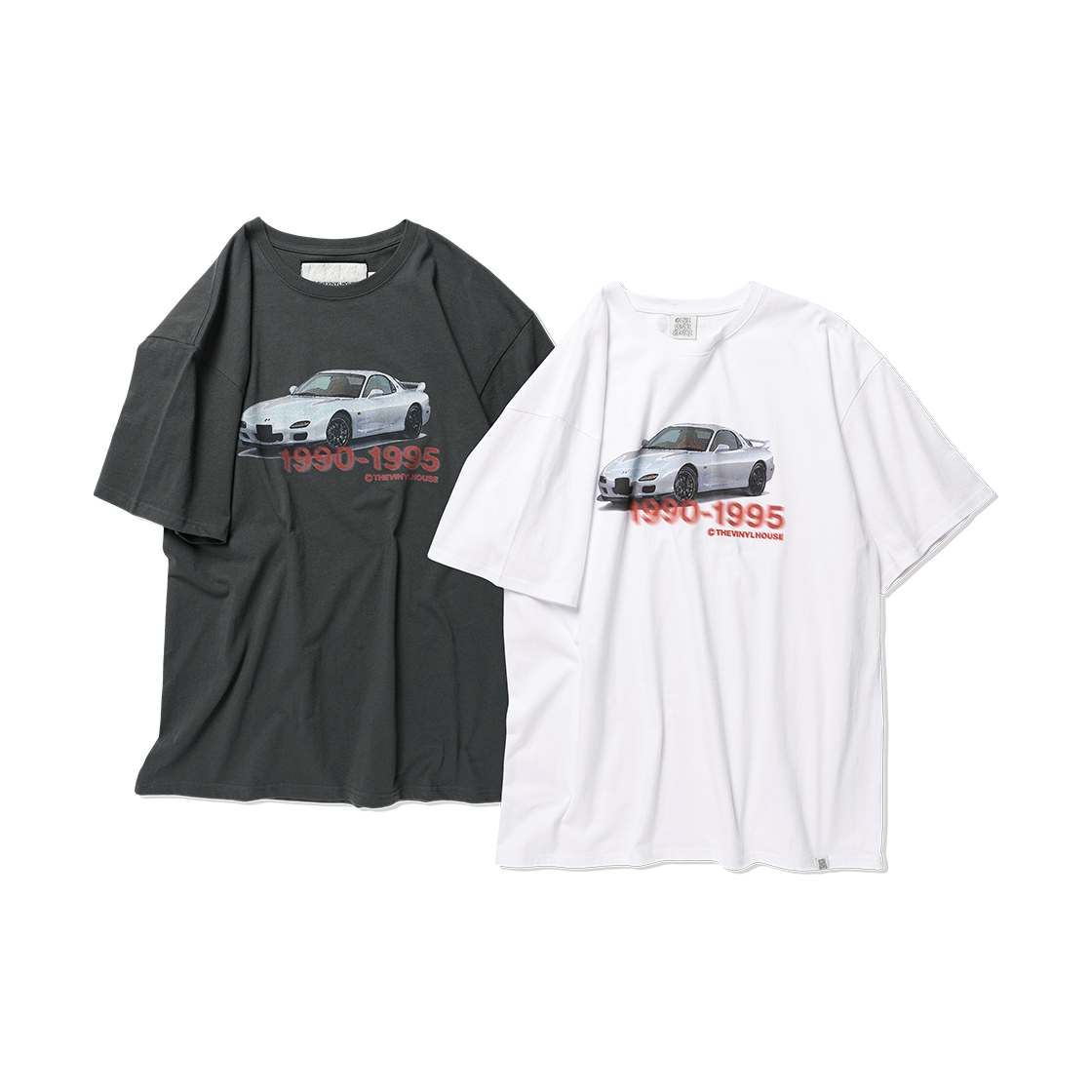 더바이닐하우스 올드 카 티셔츠 화이트(Thevinylhouse Old Car T-Shirt White) - 5