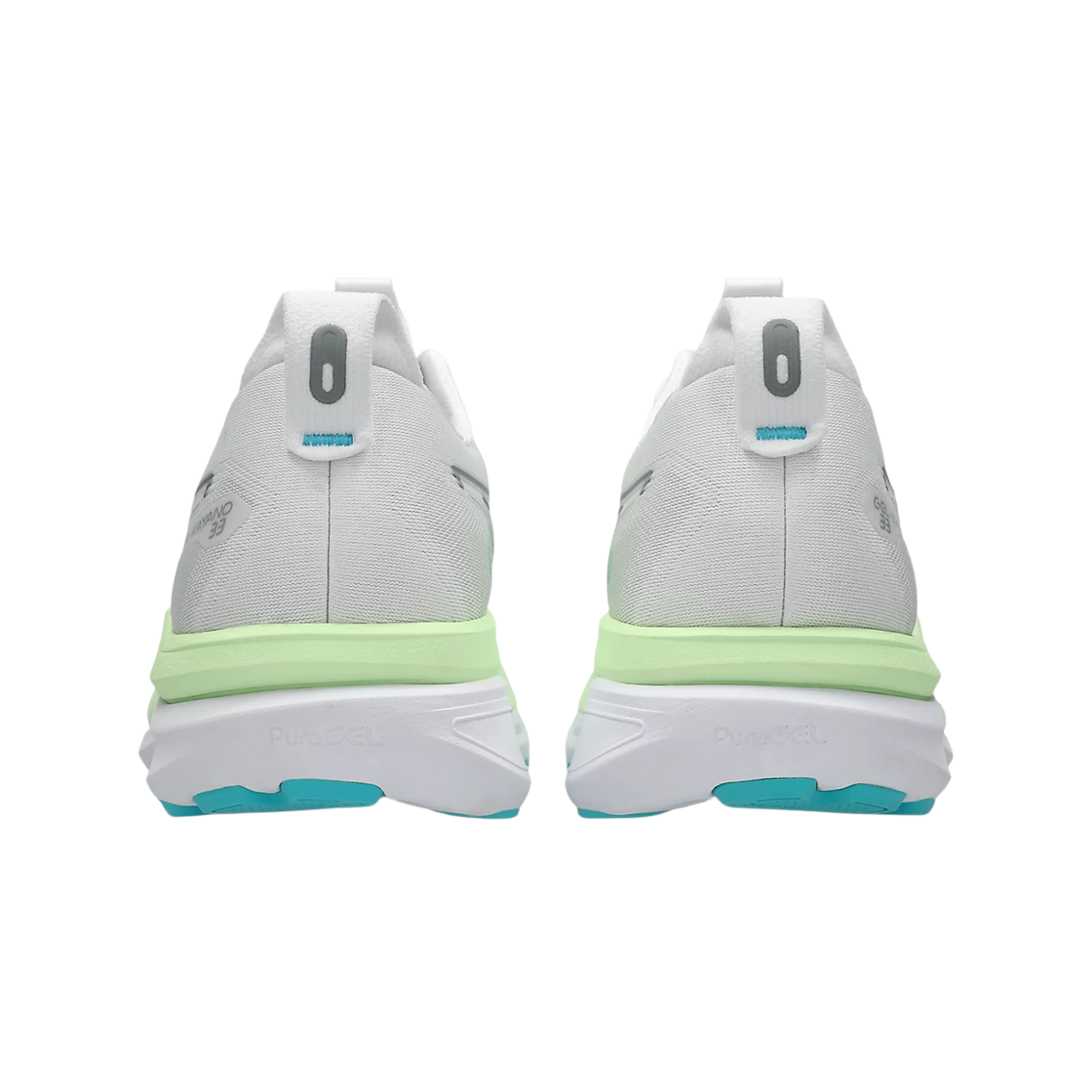 아식스 젤 카야노 33 화이트 에너지 아쿠아 - D 스탠다드(Asics Gel-Kayano 33 White Energy Aqua - D Standard) - 3