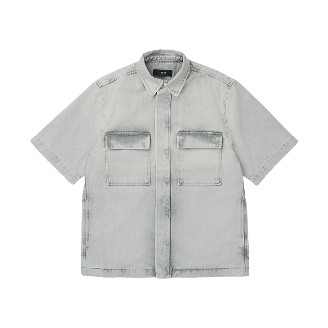 이로 이베라 데님 반팔 셔츠 그레이(Iro Ivera Denim Short Sleeve Shirt Gray) - 1