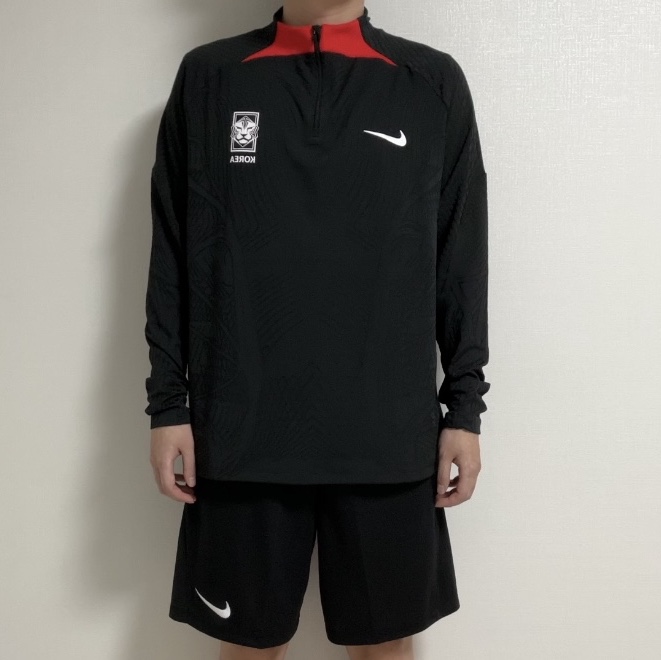 Nike Korea Strike Elite Dri-Fit Knit Soccer Drill Top Black - Asia, Nike Dri-Fit Park 3 Shorts Black 착용 스타일 - 1